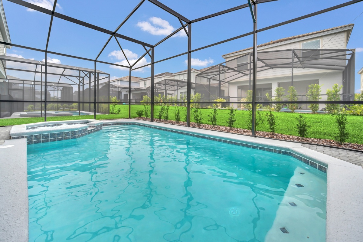 New Villa, Pool, FREE Water Park, Near Disney. 7196